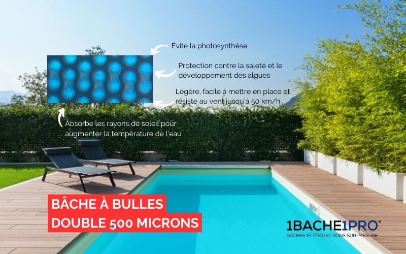 bâche à double bulles 500 microns